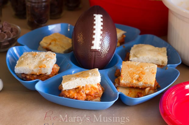 Big Game Football Party with Lasagna Sandwiches - Marty's Musings