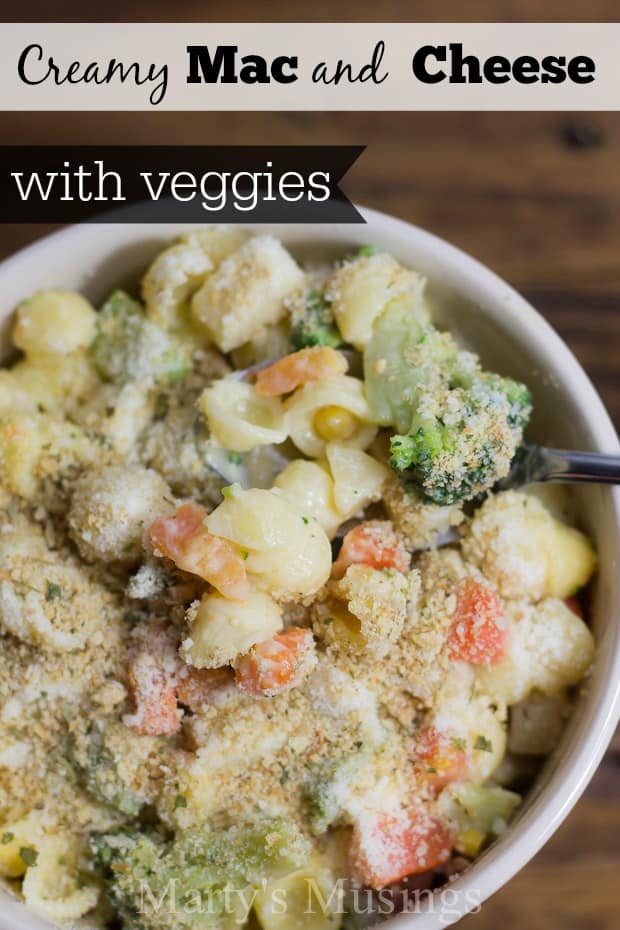 Creamy Mac and Cheese with Veggies - Marty's Musings