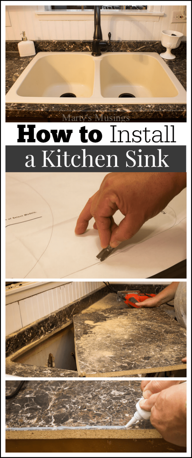 How to Install a Kitchen Sink - Marty's Musings