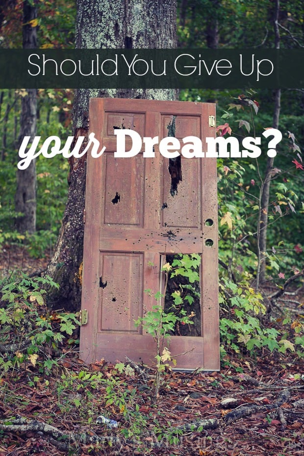 Should You Give Up Your Dreams for a Better Plan? - Marty's Musings