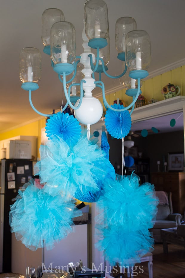 Baby Shower Decorations with pom poms 1