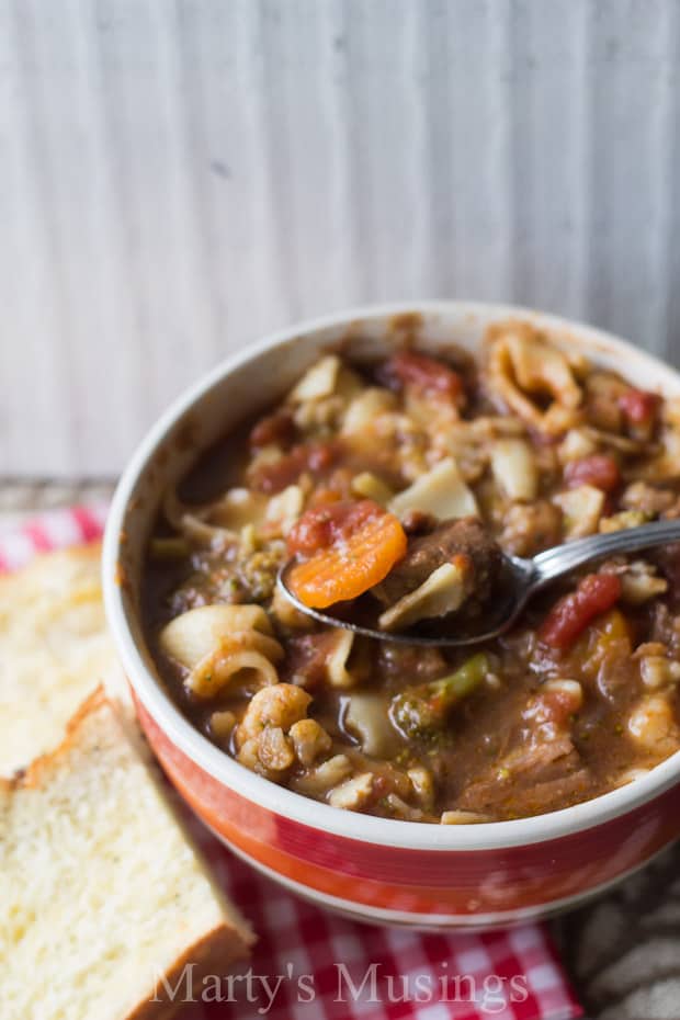 A bowl of food, with Soup and Recipes