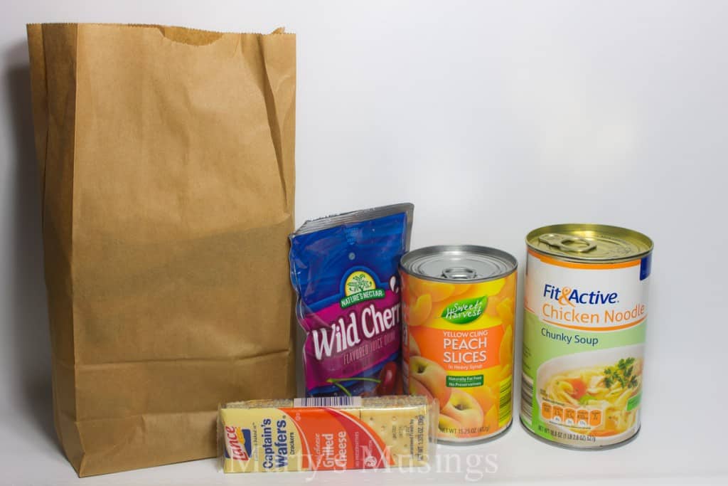 A can of food, with Bag and Gift