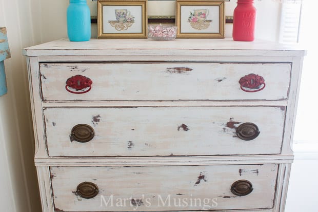 Chalk Painted Dresser Trash To Treasure Transformation