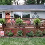 A garden in front of a house