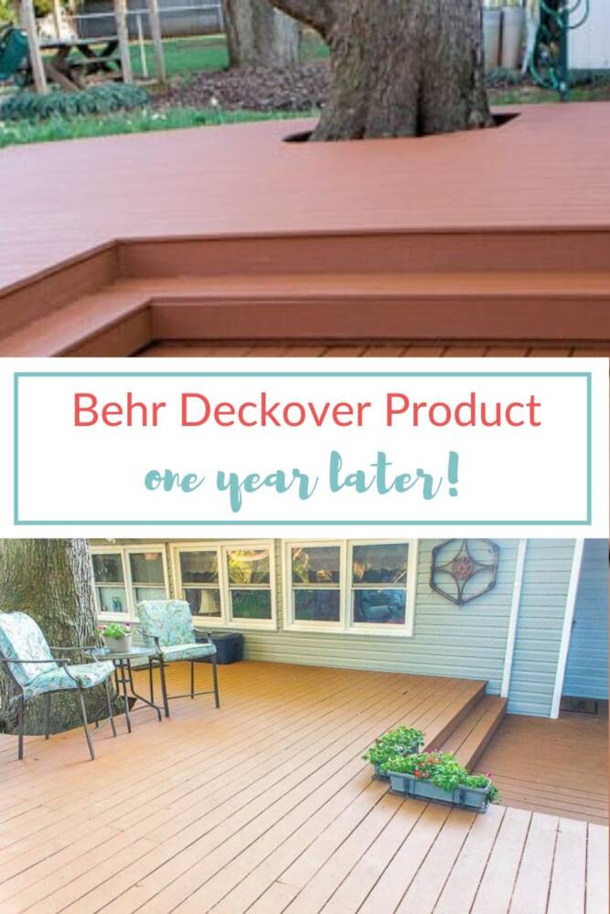 deck picture with chairs and flowers using behr deckover