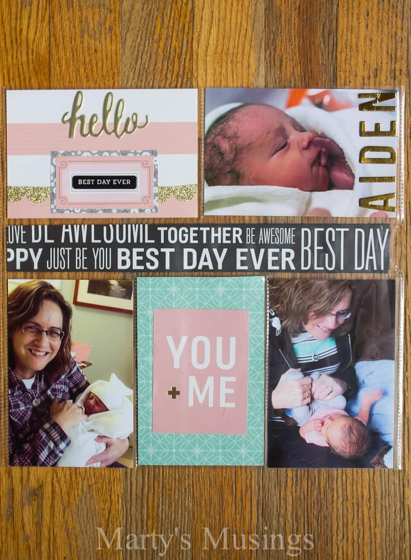 Using pocket pages and precut cards you can simplify your family memory keeping with these easy family scrapbook ideas using Jen Hadfield's Home+Made Kit.