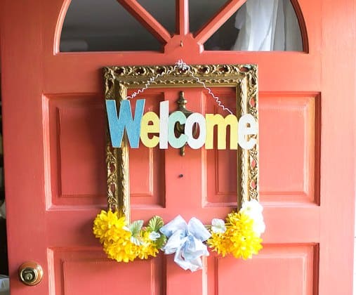 Picture Frame Front Door Wreath