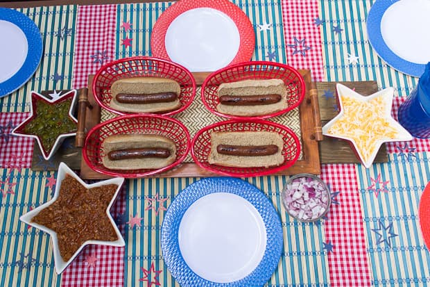 A group of items on a table