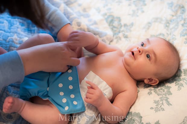 A person holding a baby