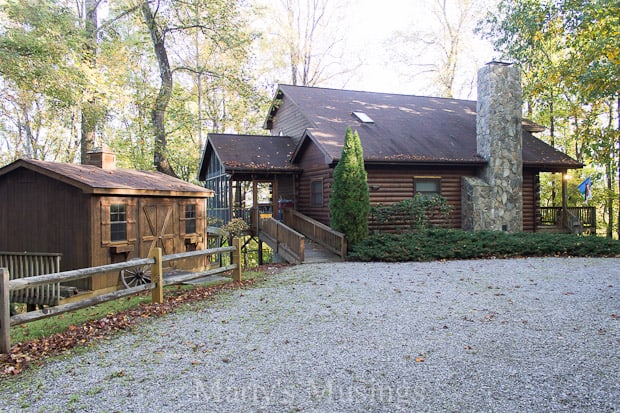 A wooden house