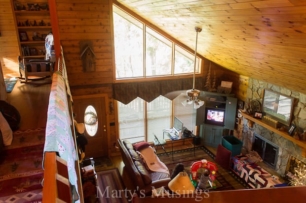 A room filled with furniture and a fireplace