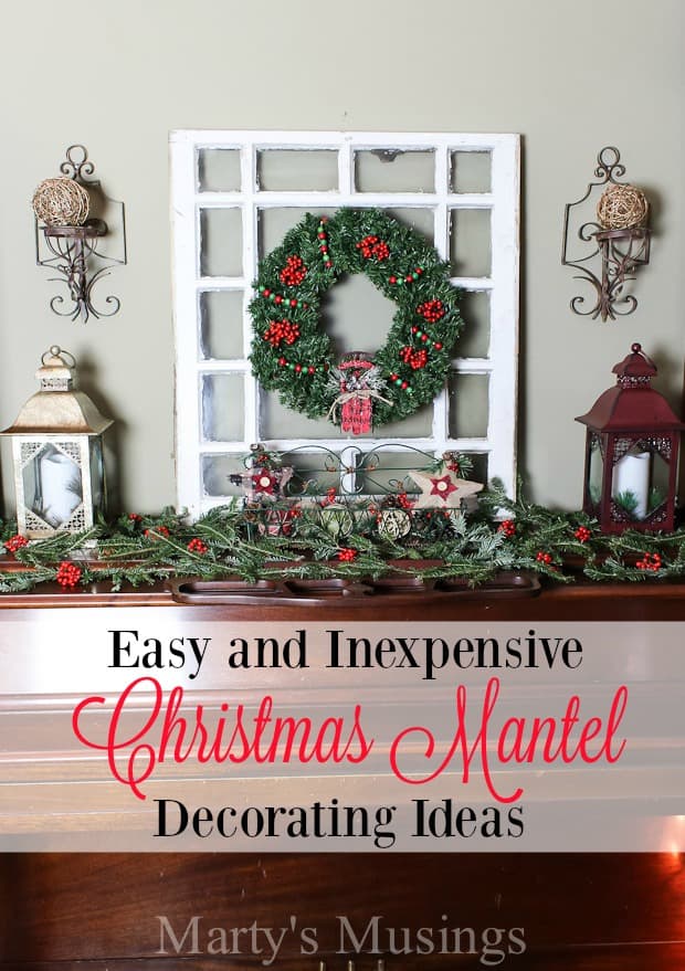 Christmas Mantel Decorating Ideas  Marty's Musings