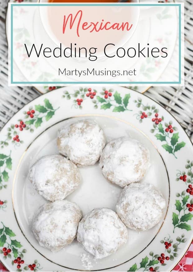 Mexican Wedding Cookies, sometimes called Russian tea cakes