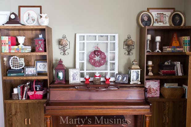 These thrifty and easy Valentines Day decor ideas will have you shopping your home, books and photographs for easy and sentimental ways to decorate your home for the holiday.