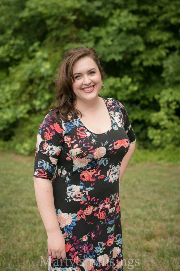 Andrea Begley standing in a field