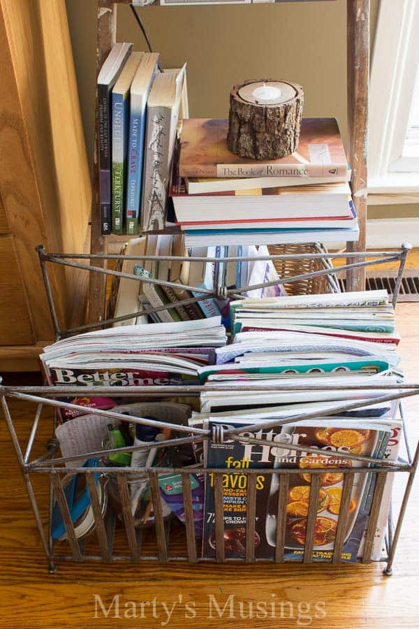 A stack of flyers on a table