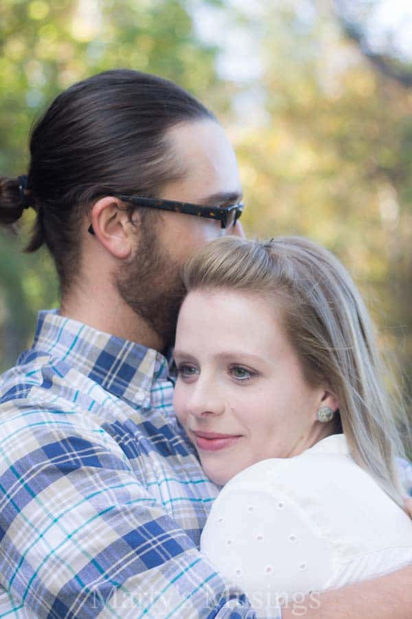 A man and a woman taking a selfie