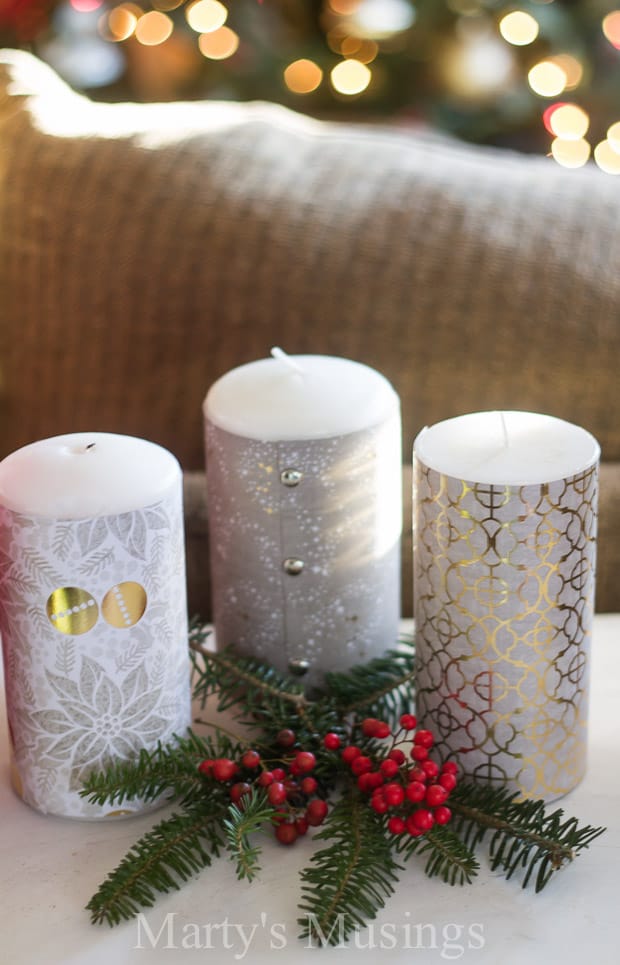 A cup of coffee on a table, with Christmas decoration and Ornament