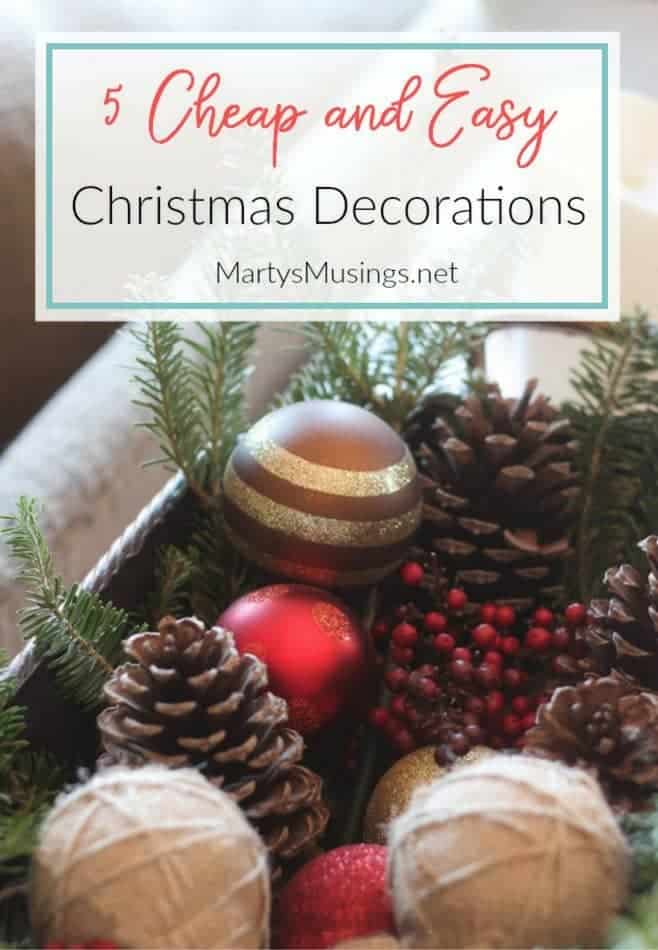 5 Cheap Christmas Decorations for a Simple Authentic Home