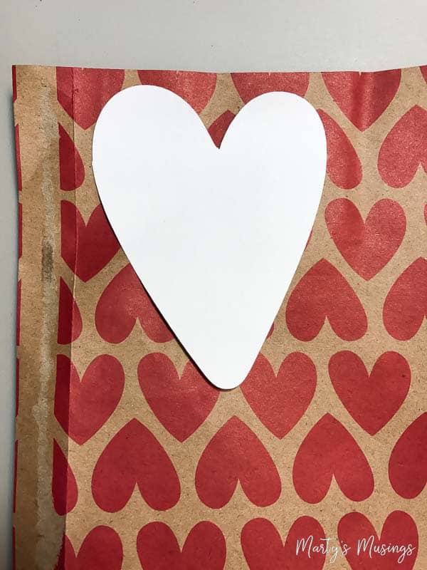 Heart gift bag