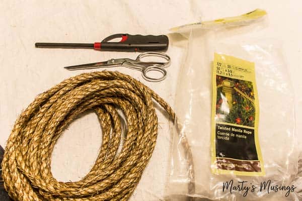 Materials to make rope handles