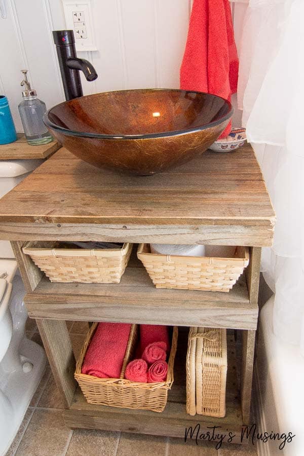 A pot that is sitting on a wooden table