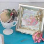 Filled with thrifty aqua and red decor and easy DIY tips, this 2017 Christmas home tour also gives encouragement for embracing the heart of the home.