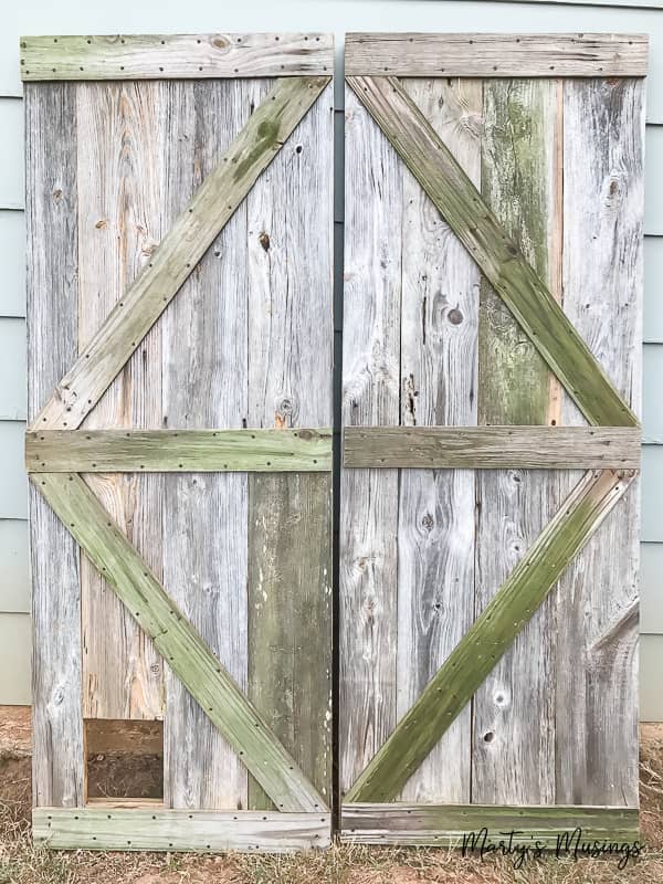 A building with a wooden fence