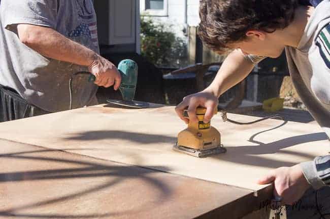 refinish old farmhouse kitchen table