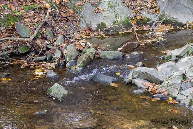 serene picture of rocks in stream to help with meditation