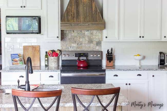 ranch home kitchen after removing load bearing wall