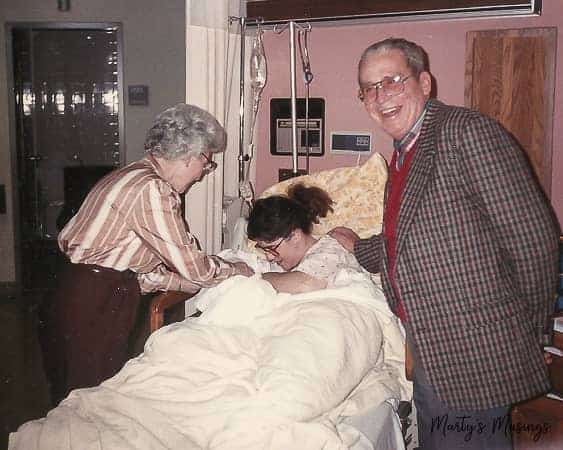 grandparents at first sight of grandchild