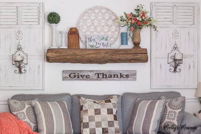 DIY Floating Mantel (Build one out of Barn Wood!) - Marty's Musings