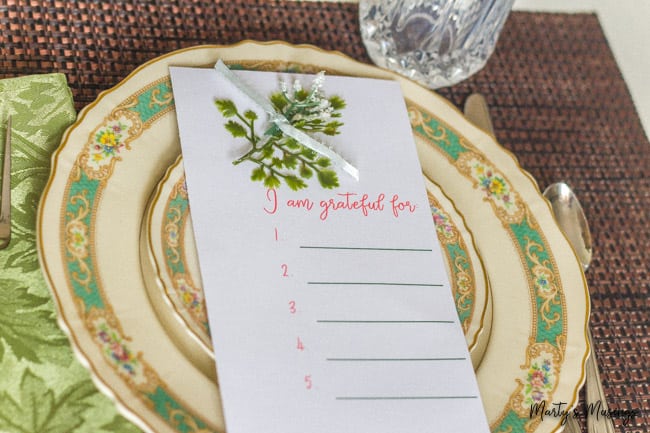 I am grateful for printable with vintage china