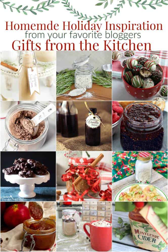 Gifts from the kitchen with Christmas gifts of all kinds