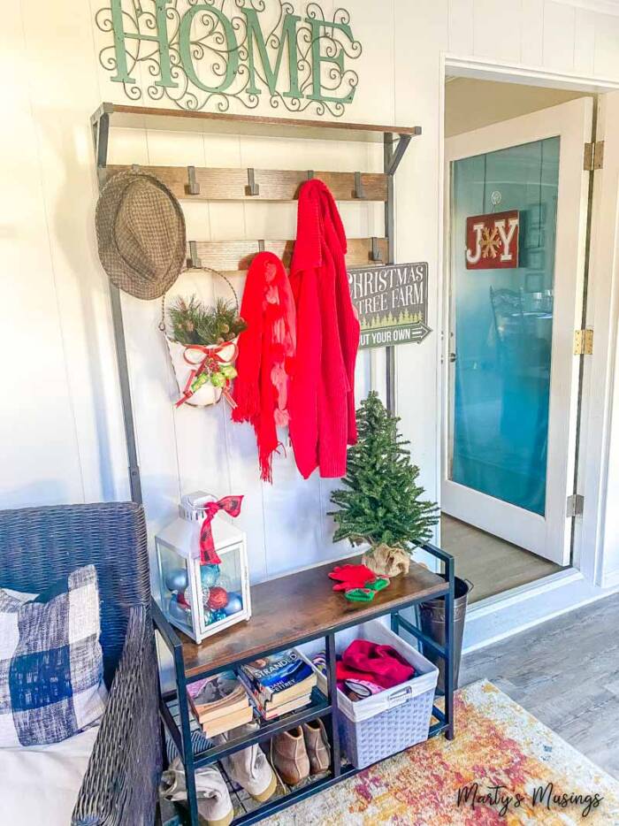 cozy Christmas cottage in sun room