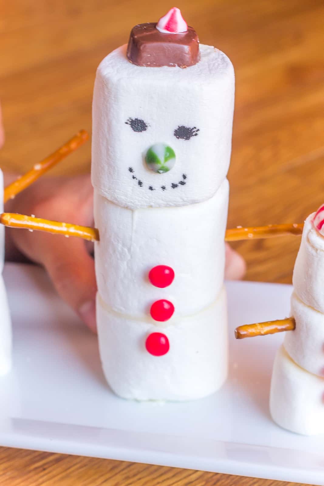 Marshmallow Snowman Craft for Kids - Platein28