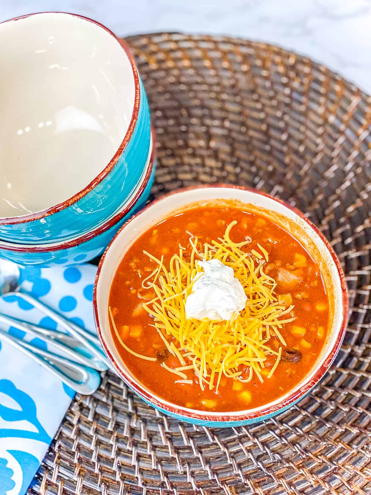 Slow Cooker Taco Soup: Easy Dump and Go Recipe!