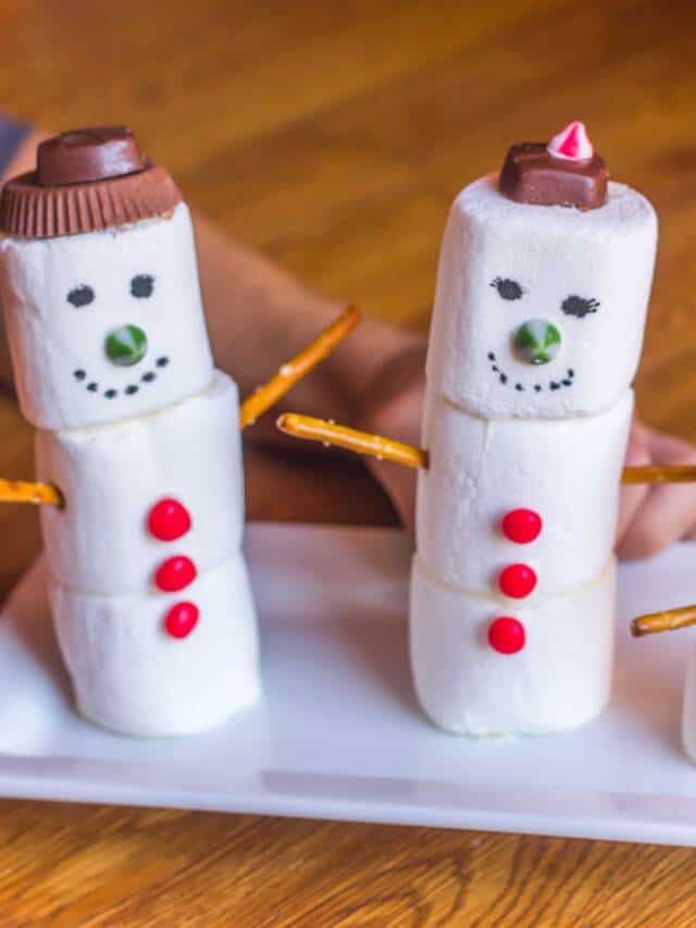 Marshmallow Snowman Craft
