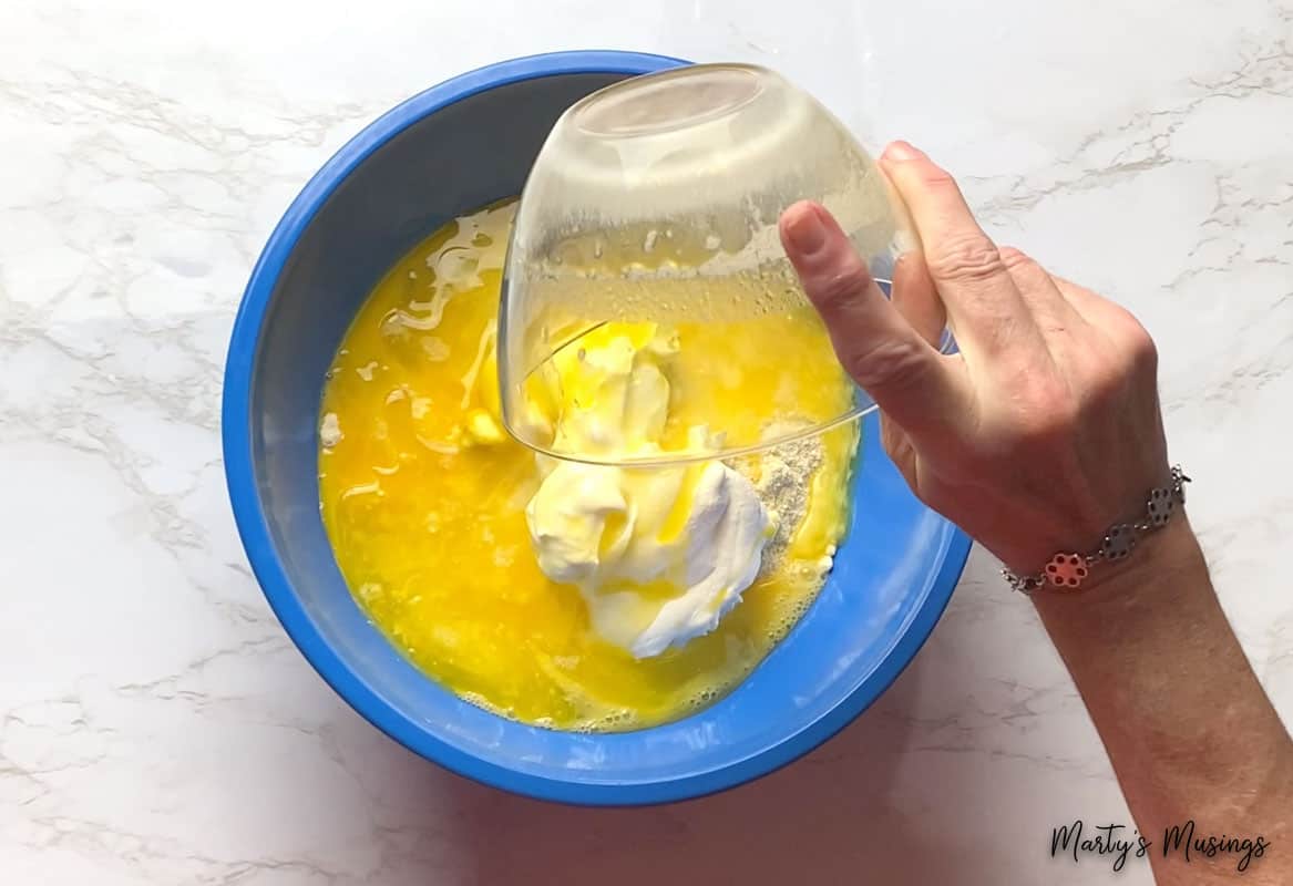 Add sour cream to cornbread recipe