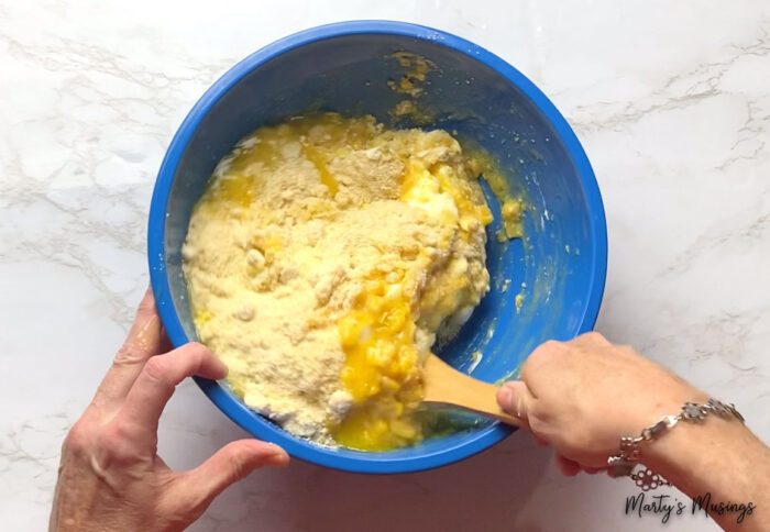 Stir cornbread mixture together