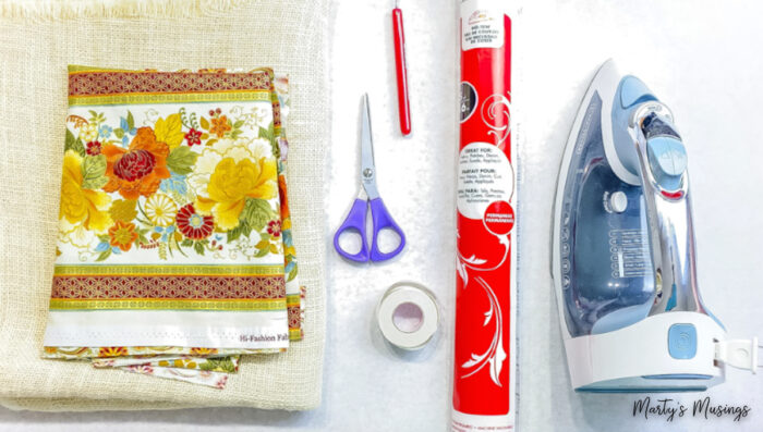 materials for no sew table runner
