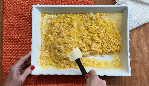 Stir corn and cheese mixture together