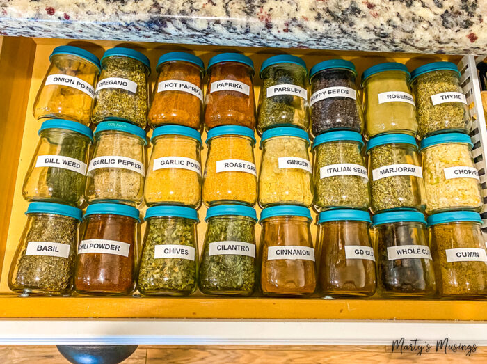 5 Easy Steps to Organize and Simplify Spice Jars - Smallish Home