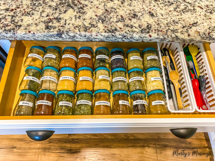 How To Organize A Spice Drawer - Step-By-Step Project