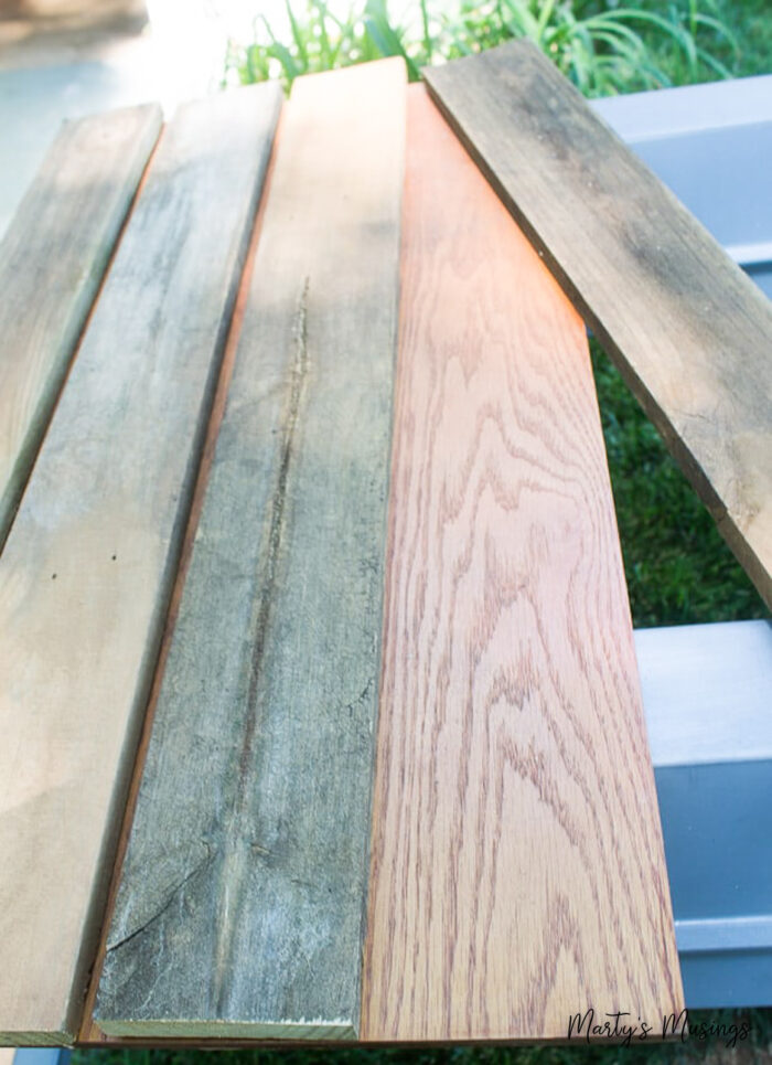 fence boards on top of saw horses